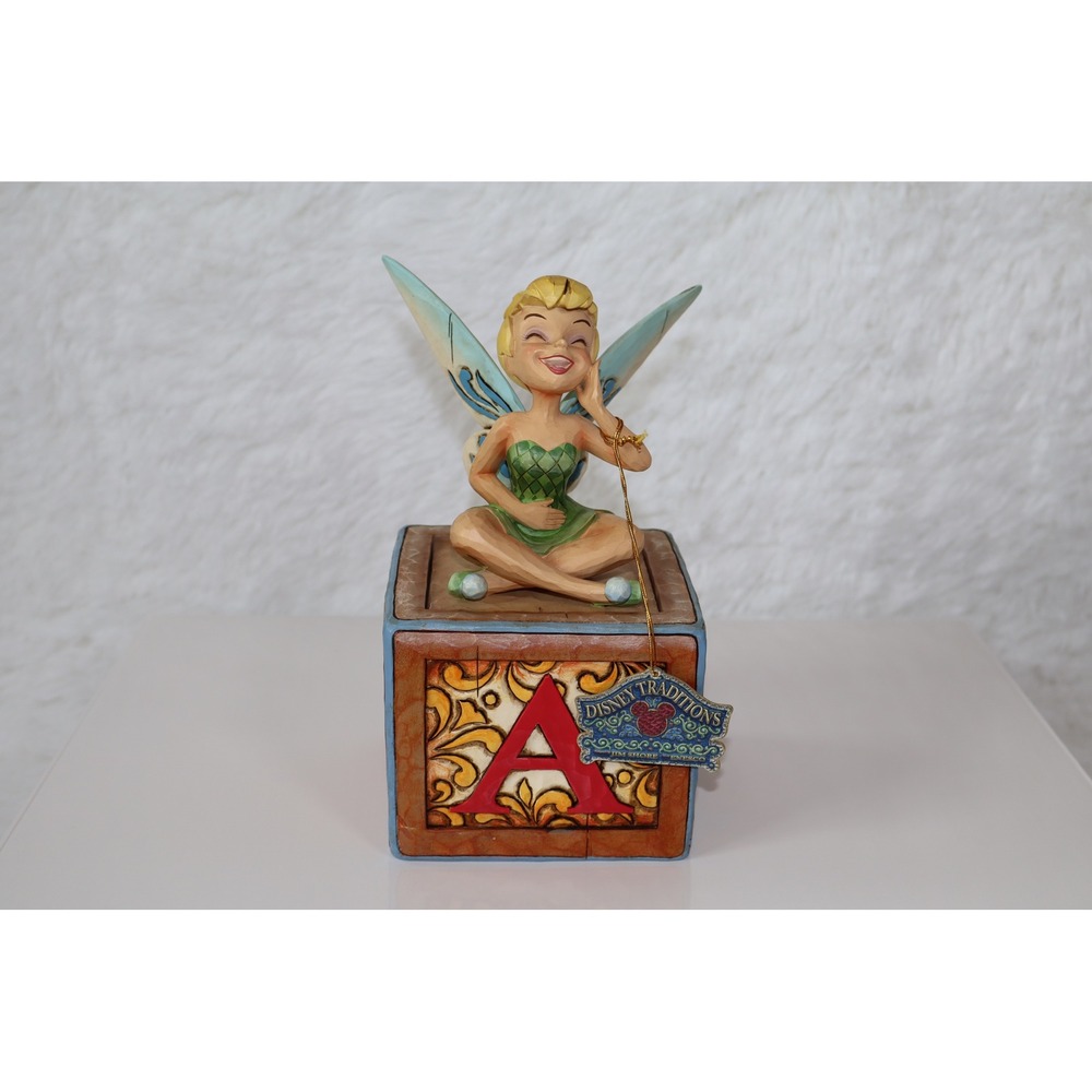 Jim Shore Disney Traditions Tinker Bell "A Big Laugh" Figurine Block 4009044